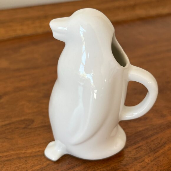 Baby Penguin Vintage Creamer 3.75" White Porcelain Winter Holiday Gift Idea - Picture 4 of 7
